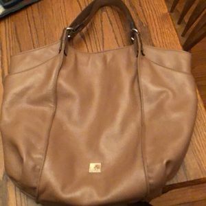 Kooba brown leather shoulder bag